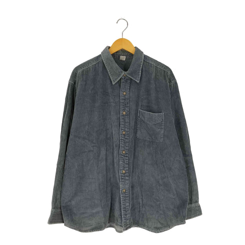 ビッグシルエット 太畝 コーデュロイ レギュラーカラーシャツ メンズ import:XL