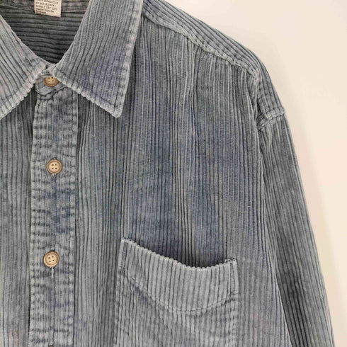 ビッグシルエット 太畝 コーデュロイ レギュラーカラーシャツ メンズ import:XL