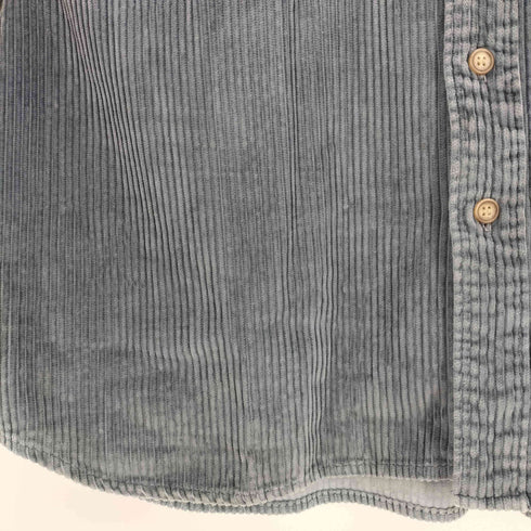 ビッグシルエット 太畝 コーデュロイ レギュラーカラーシャツ メンズ import:XL