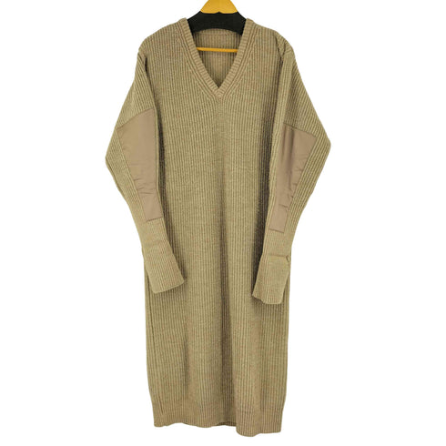 ローレン louren Vneck patchwork knit dress レディース FREE