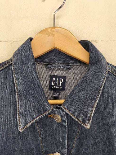 ギャップ Gap ペイズリーロゴ刺繍デニムジャケット Y2K レディース M