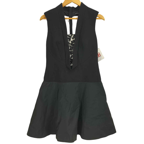 KAREN MILLEN The Atelier 素材切替 ノースリーブ ドレスチュニック レディース