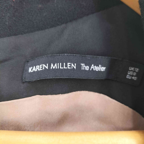 KAREN MILLEN The Atelier 素材切替 ノースリーブ ドレスチュニック レディース