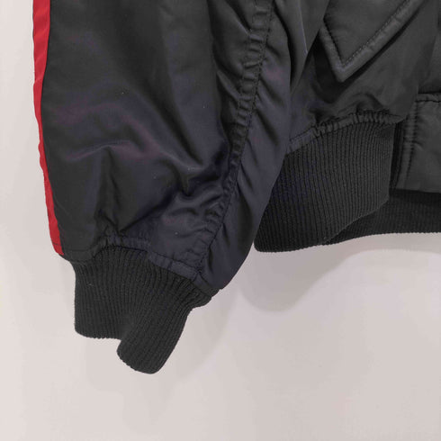 ポロジーンズカンパニーラルフローレン POLO JEANS COMPANY RALPH LAUREN 90s 星条旗 裏地サーマル サイドテープ MA-1 ジップアップ ブルゾン ポロジン メンズ import:L