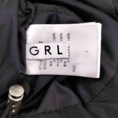 グレイル GRL ショート丈中綿ダウンベスト レディース