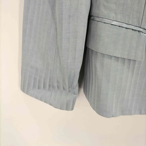 ランバン LANVIN ストライプテーラードジャケット レディース 38