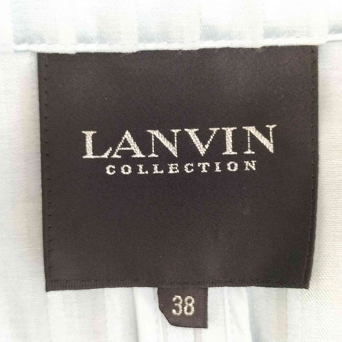 ランバン LANVIN ストライプテーラードジャケット レディース 38