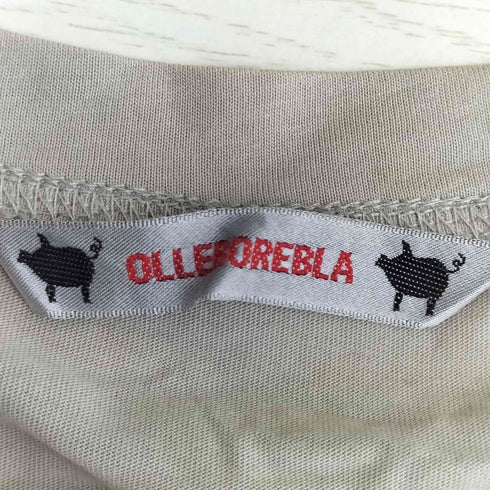 アルベロベロ OLLEBOREBLA オレボレブラ ブタさん たくさんのどうぶつ 刺繍 サーカス 切替 フレンチスリーブチュニック レディース