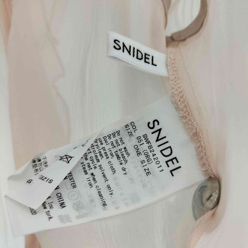 スナイデル snidel フロントリボンシアーブラウス レディース ONE SIZE