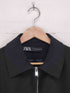 ザラ ZARA ボンバーシャツジャケット メンズ M