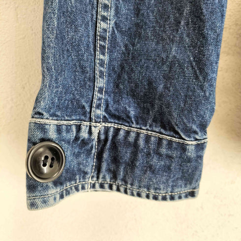 ZABARA ワッペン刺繍デニムモッズコート メンズ