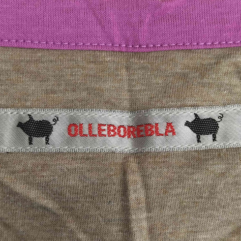 アルベロベロ OLLEBOREBLA オレボレブラ ぶたさん 妖精 うさぎ ビーズ スパンコール装飾 マルチカラーフレンチスリーブカットソー レディース