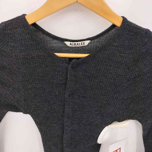 オーラリー AURALEE WOOL SOFT RIB CARDIGAN ウール ソフト リブ カーディガン レディース JPN:1