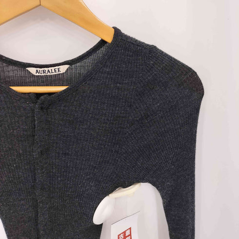 オーラリー AURALEE WOOL SOFT RIB CARDIGAN ウール ソフト リブ カーディガン レディース JPN:1