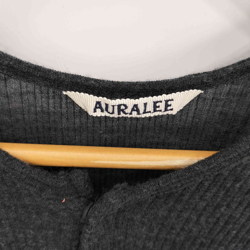オーラリー AURALEE WOOL SOFT RIB CARDIGAN ウール ソフト リブ カーディガン レディース JPN:1