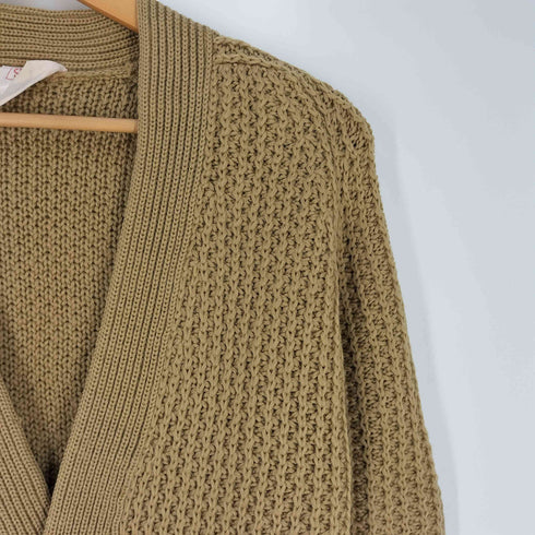 ST MICHAEL イギリス製 レザーボタン ラグランスリーブ ウール カーディガン メンズ import:M