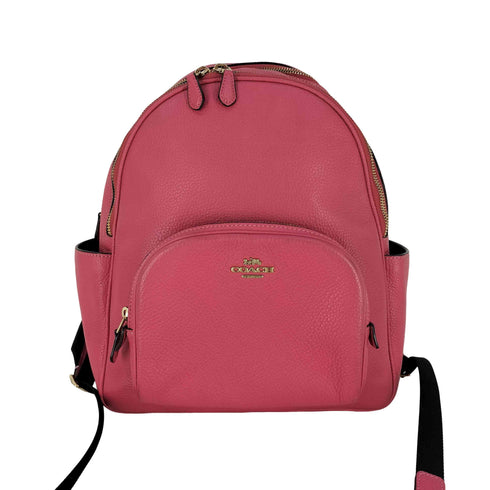 コーチ COACH ペブルドレザー バックパック Tangerine Pebbled Leather Coat Backpack レディース