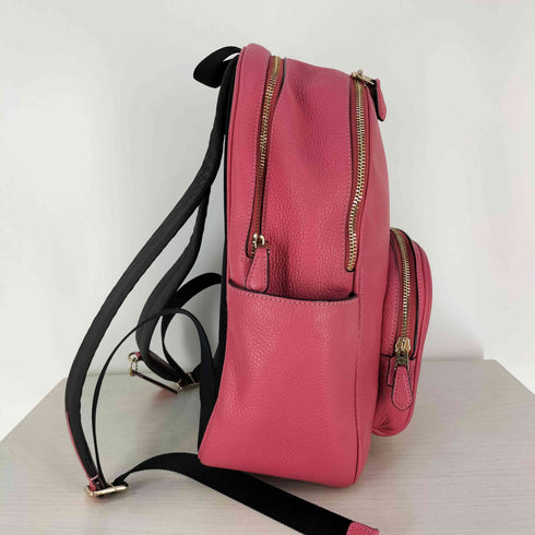 コーチ COACH ペブルドレザー バックパック Tangerine Pebbled Leather Coat Backpack レディース