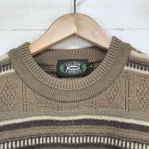 SALOON EXPRESS ボーダーニット メンズ L
