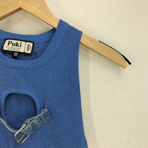 Puki FancY Club デニムバックル ラメ トップス レディース M