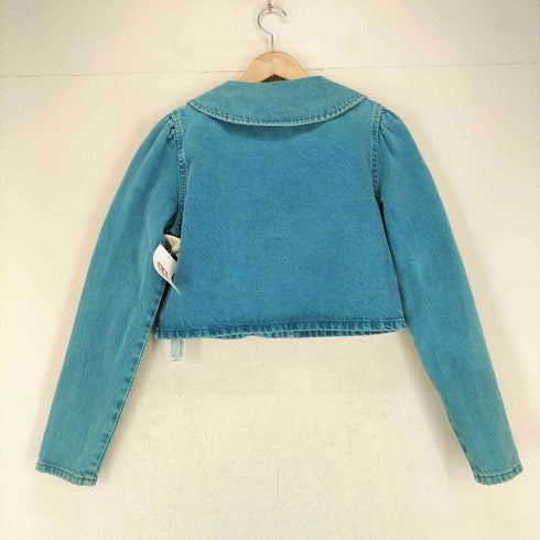 ザラ ZARA 後染め クロップドジャケット レディース S