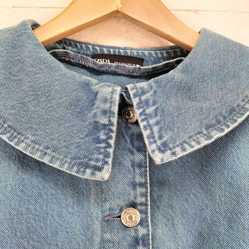 ザラ ZARA 後染め クロップドジャケット レディース S