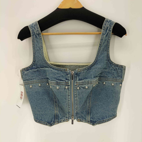 メゾンスペシャル MAISON SPECIAL Studs Denim Bustier レディース FREE