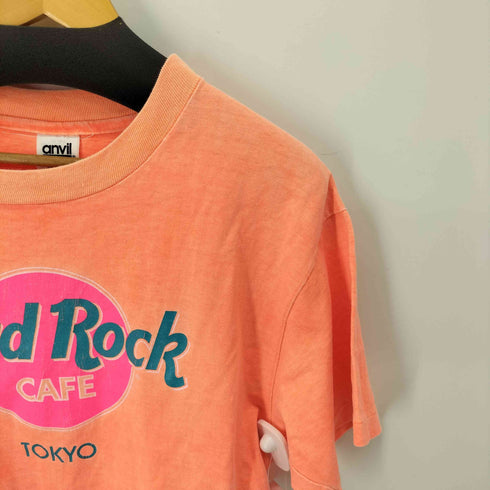 ハードロックカフェ Hard Rock Cafe USA製 anvilボディ TOKYO / SAVE THE PLANET Tシャツ ネオン 袖&裾シングル メンズ ONE SIZE