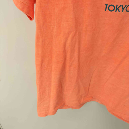 ハードロックカフェ Hard Rock Cafe USA製 anvilボディ TOKYO / SAVE THE PLANET Tシャツ ネオン 袖&裾シングル メンズ ONE SIZE