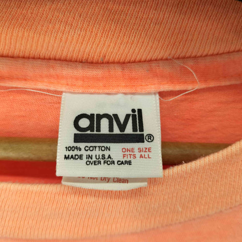 ハードロックカフェ Hard Rock Cafe USA製 anvilボディ TOKYO / SAVE THE PLANET Tシャツ ネオン 袖&裾シングル メンズ ONE SIZE