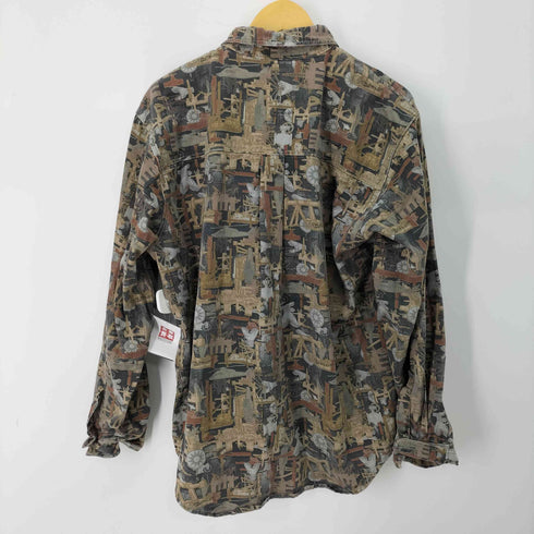 ラプコ Lapco メキシコ製 総柄 ボタンダウン シャツ メンズ import:L