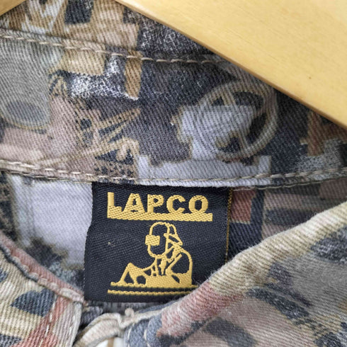 ラプコ Lapco メキシコ製 総柄 ボタンダウン シャツ メンズ import:L