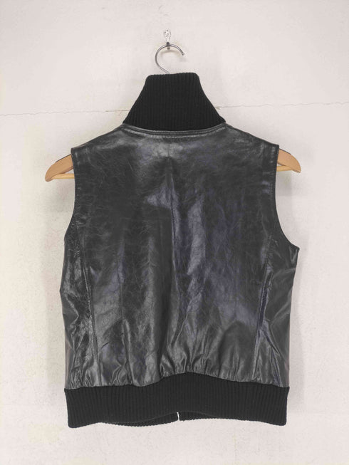 コムサ COMME CA ゴートレザージップベスト Y2K レディース 11