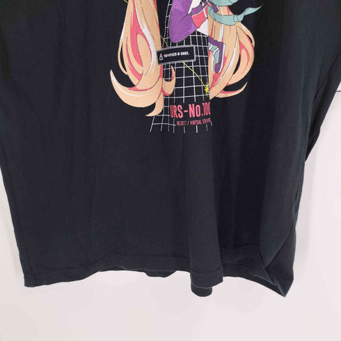 REJECT キャラクター グラフィック プリント 侵略 誤射 Tシャツ メンズ JPN:XL