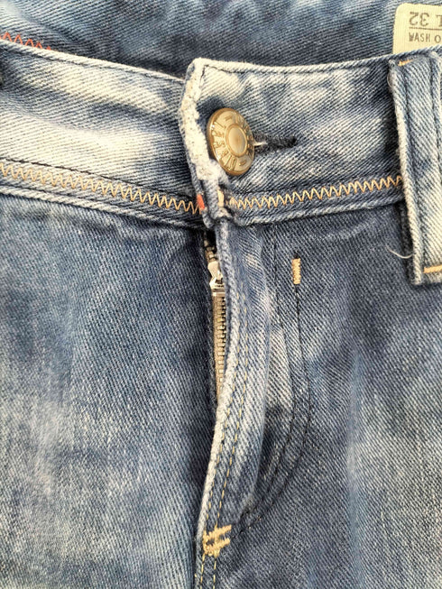 ディーゼル DIESEL ウォッシュ加工ストレートデニムパンツ レディース W25L32