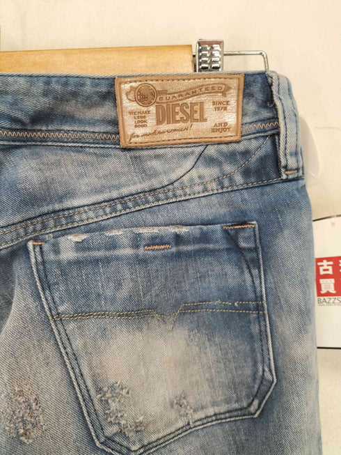 ディーゼル DIESEL ウォッシュ加工ストレートデニムパンツ レディース W25L32