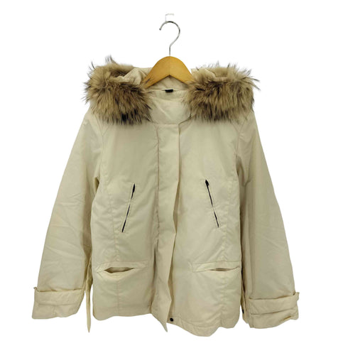 マックスマーラウィーケンドライン Max Mara WEEKEND LINE ファー ベルテッド 中綿 パファージャケット レディース J:36