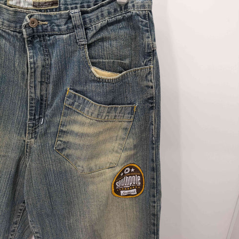 サウスポール SOUTHPOLE ワッペン 膝ダーツ バレルレッグ バギーデニム メンズ 36
