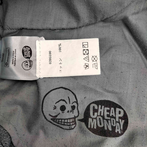 チープマンデー CHEAP MONDAY 裾カットオフ イージーワイドデニムパンツ メンズ 32/32