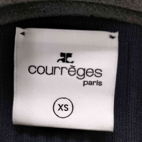 クレージュ courreges AC Rib Knit Cropped Polo レディース JPN:XS
