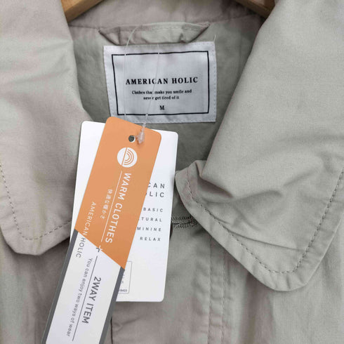 アメリカンホリック AMERICAN HOLIC 2WAYステンカラーライナー付きコート レディース JPN:M