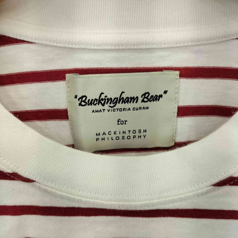 マッキントッシュフィロソフィー MACKINTOSH PHILOSOPHY BUCKINGHAM BEAR ボーダー ロングスリーブTシャツ レディース JPN:38