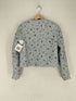 ザラ ZARA スパンコールクロップドジャケット レディース S