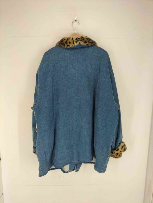 KOMITOR オーバーサイズボアデニムコート メンズ