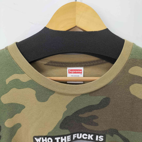 シュプリーム Supreme Who The Fuck Tee カモ メンズ import:XL