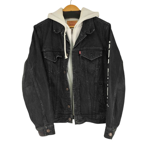 シュプリーム Supreme 17SS Fleece Hooded Trucker Jacket メンズ import:M