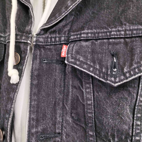 シュプリーム Supreme 17SS Fleece Hooded Trucker Jacket メンズ import:M