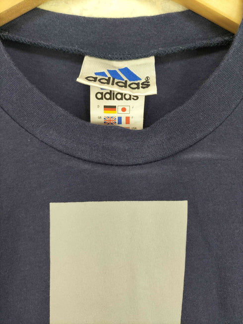 アディダス adidas 00s 万国旗タグ フロントプリントクルーネックTシャツ メンズ M