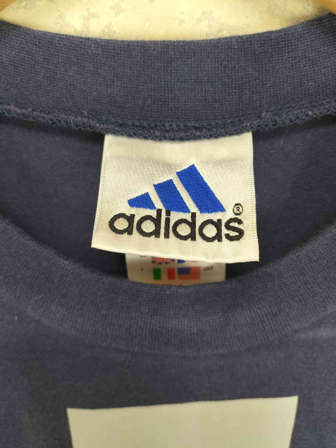 アディダス adidas 00s 万国旗タグ フロントプリントクルーネックTシャツ メンズ M