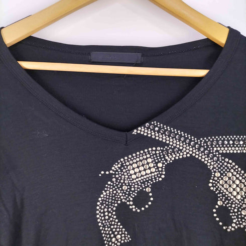 ロアー roar 二丁拳銃 スタッズ ビジュー Vネックカットソー メンズ JPN:2